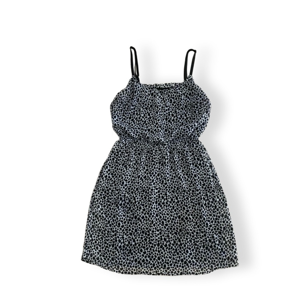Beautiful AQUA Animal Print Dress! Size Small!